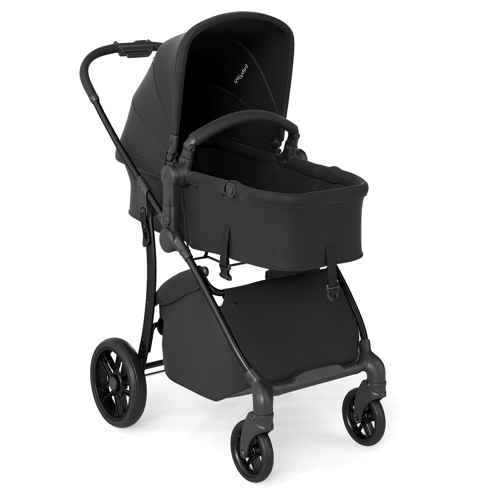 2-in-1 Baby Stroller with Bassinet Mode and Reversible Seat
