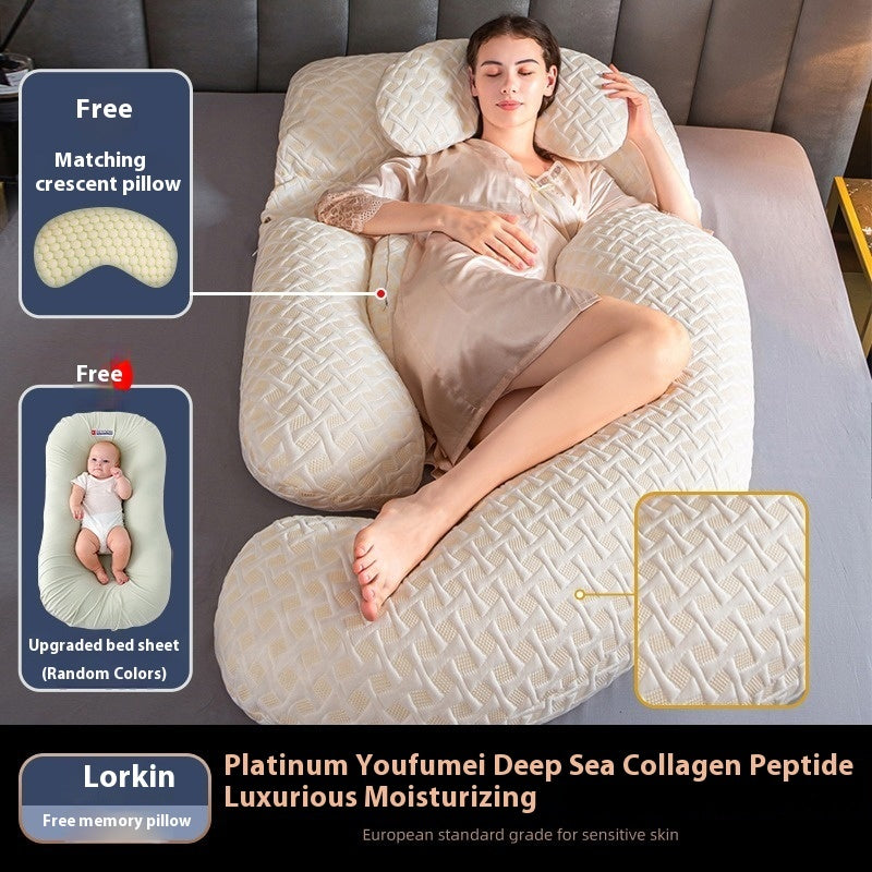 Maternity Pillow – Waist Support Side-Sleeping Cushion for Pregnancy Comfort