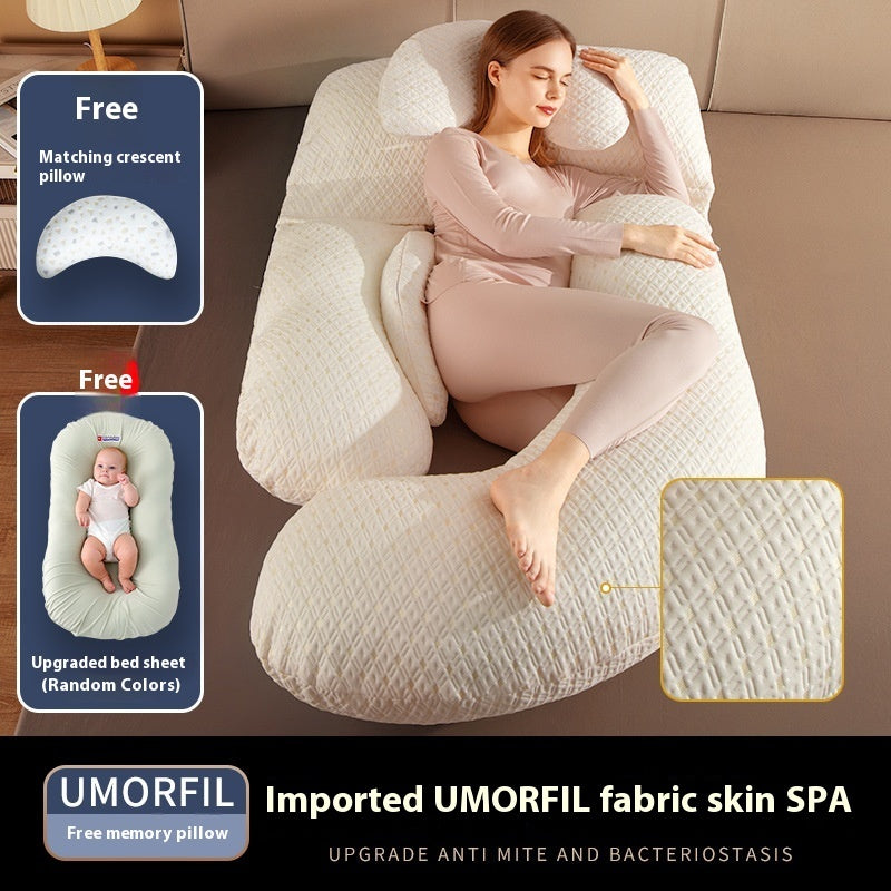 Maternity Pillow – Waist Support Side-Sleeping Cushion for Pregnancy Comfort