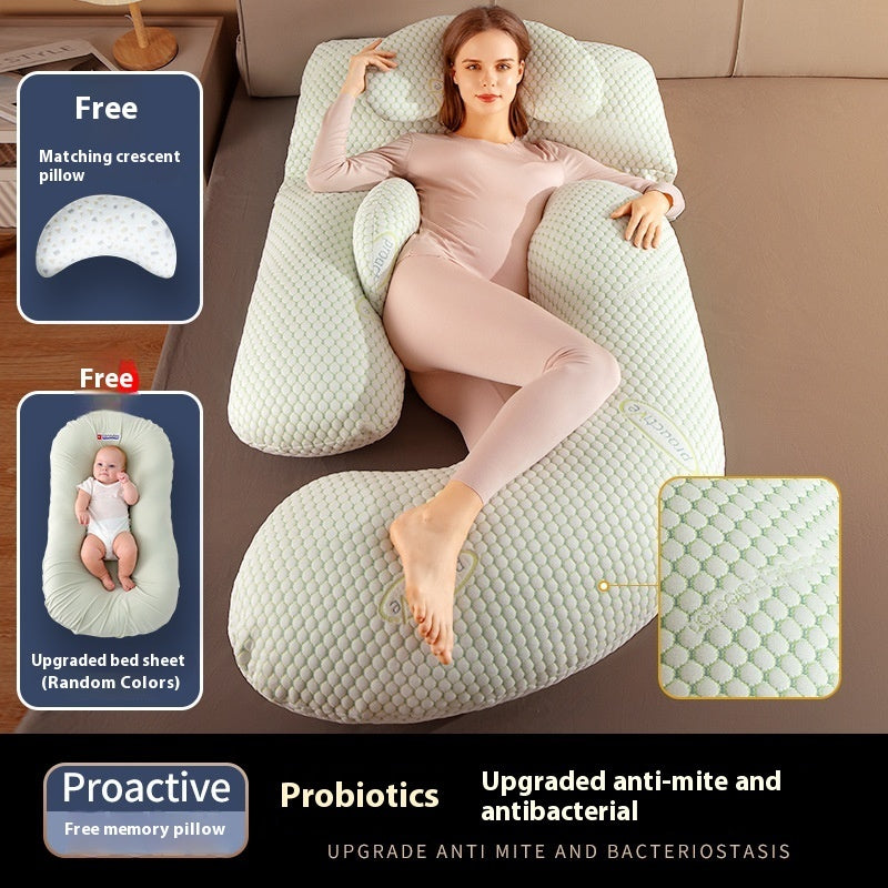 Maternity Pillow – Waist Support Side-Sleeping Cushion for Pregnancy Comfort