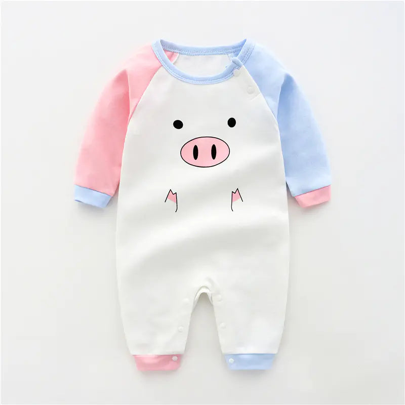 Cotton Long Sleeve Baby Bodysuit for Newborns