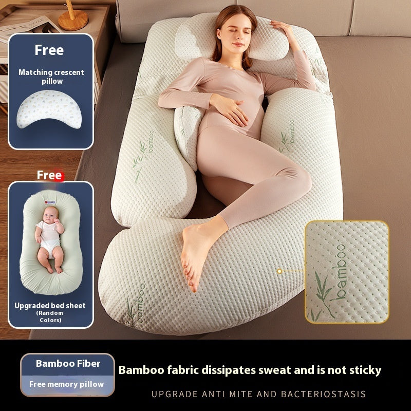 Maternity Pillow – Waist Support Side-Sleeping Cushion for Pregnancy Comfort