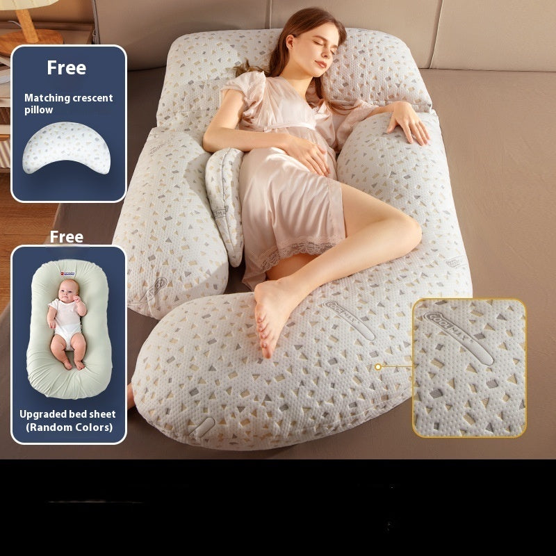 Maternity Pillow – Waist Support Side-Sleeping Cushion for Pregnancy Comfort