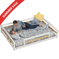 Full-Size Montessori Floor Bed with Strong Slatted Frame