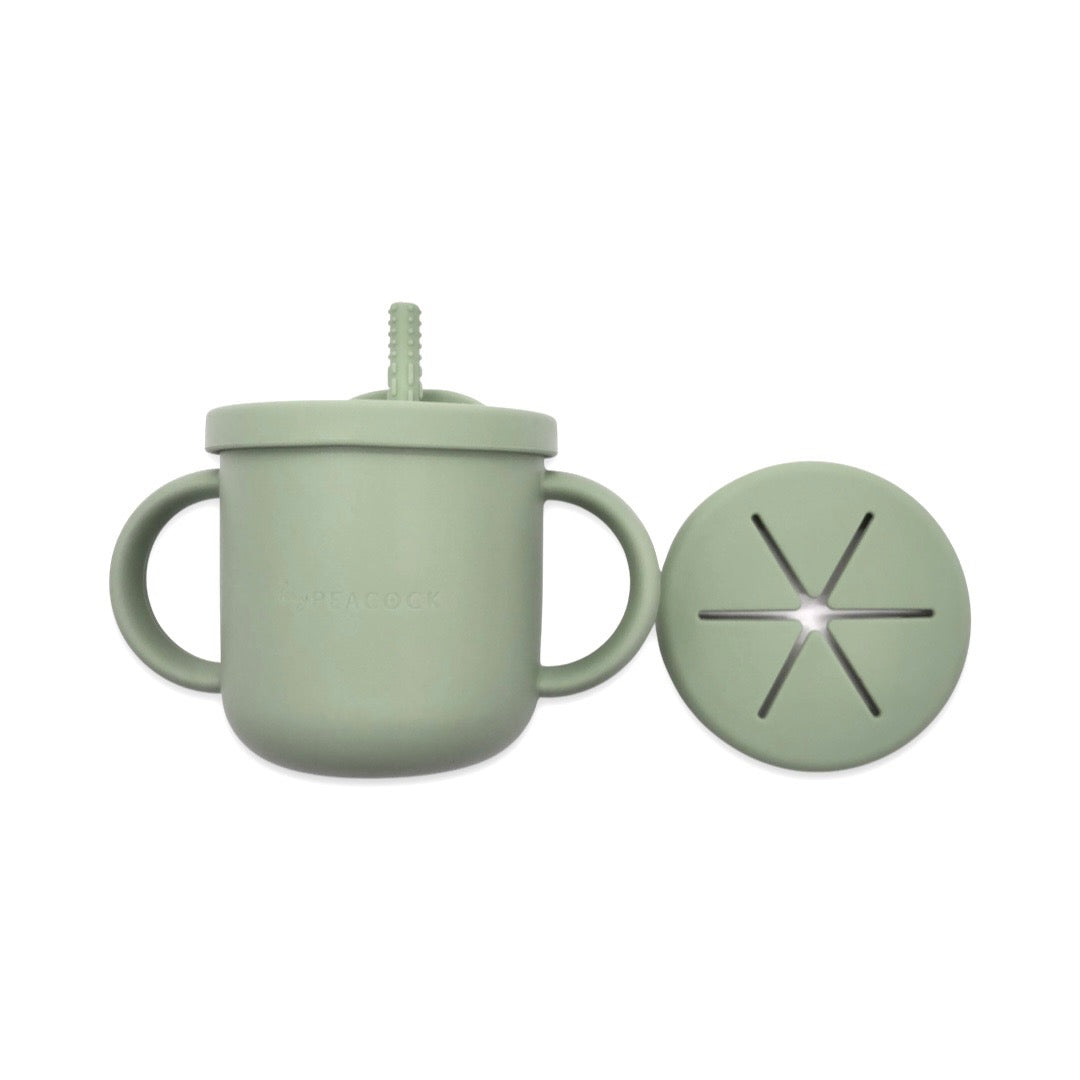 HeyPeacock Baby and Toddler Silicone Drinking/Snack Cup Sets