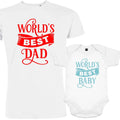 World's best Dad and Baby Matching Organic Outfit