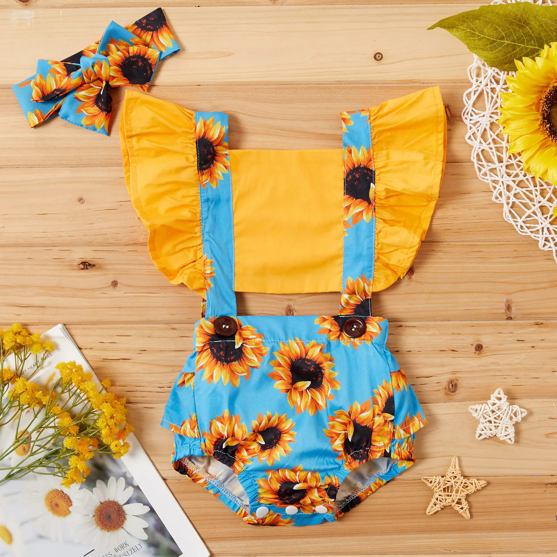 New Girls' Jumpsuit with Suspenders