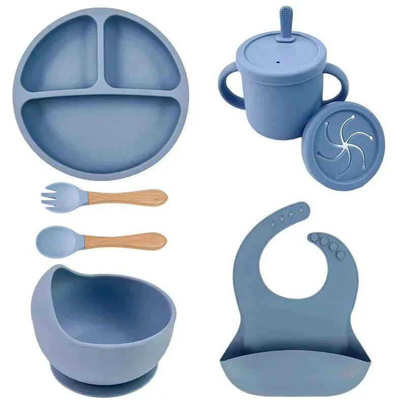 Food Grade Silicone Baby Feeding Dish Set