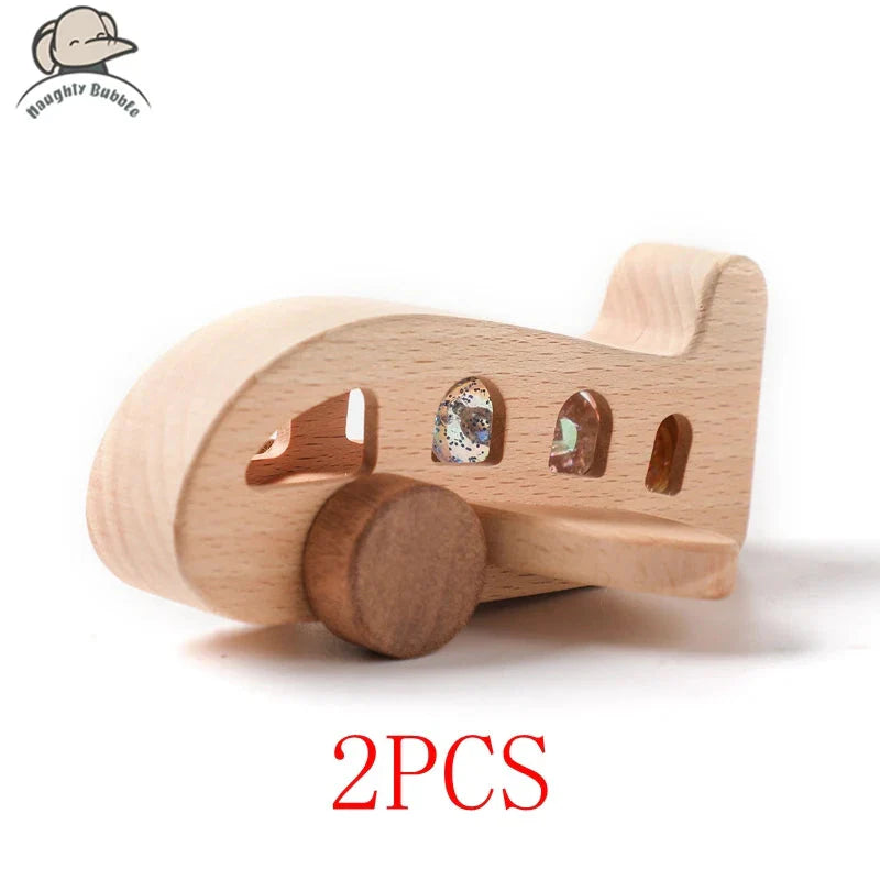 Wooden Train Birthday Toy Montessori Baby Learning