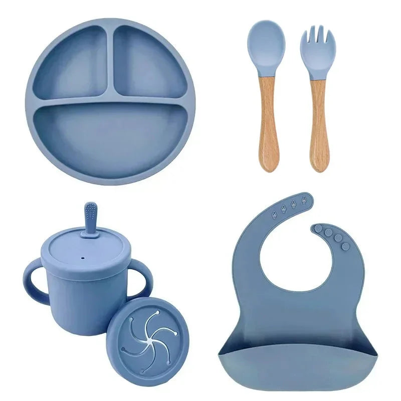 Food Grade Silicone Baby Feeding Dish Set