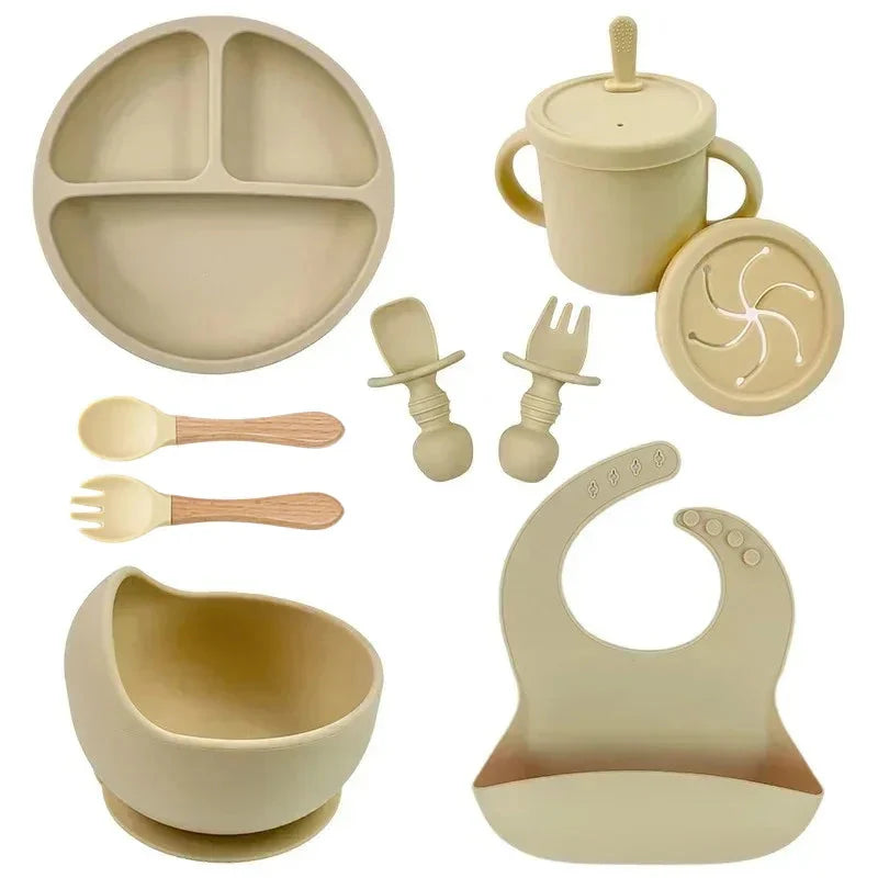 Food Grade Silicone Baby Feeding Dish Set