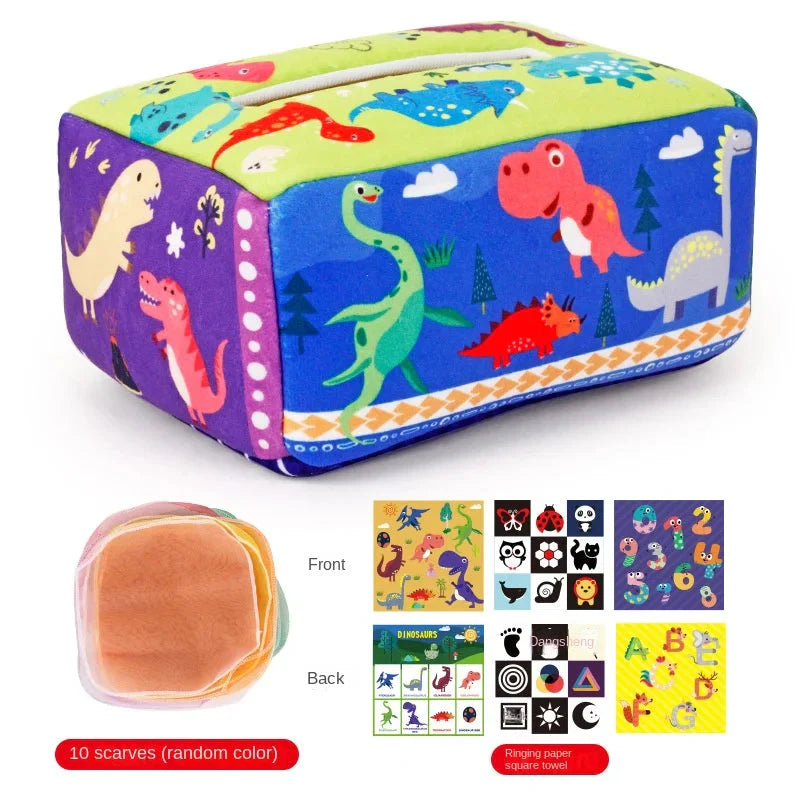 Montessori Magic Tissue Box Sensory Busy Board Toy