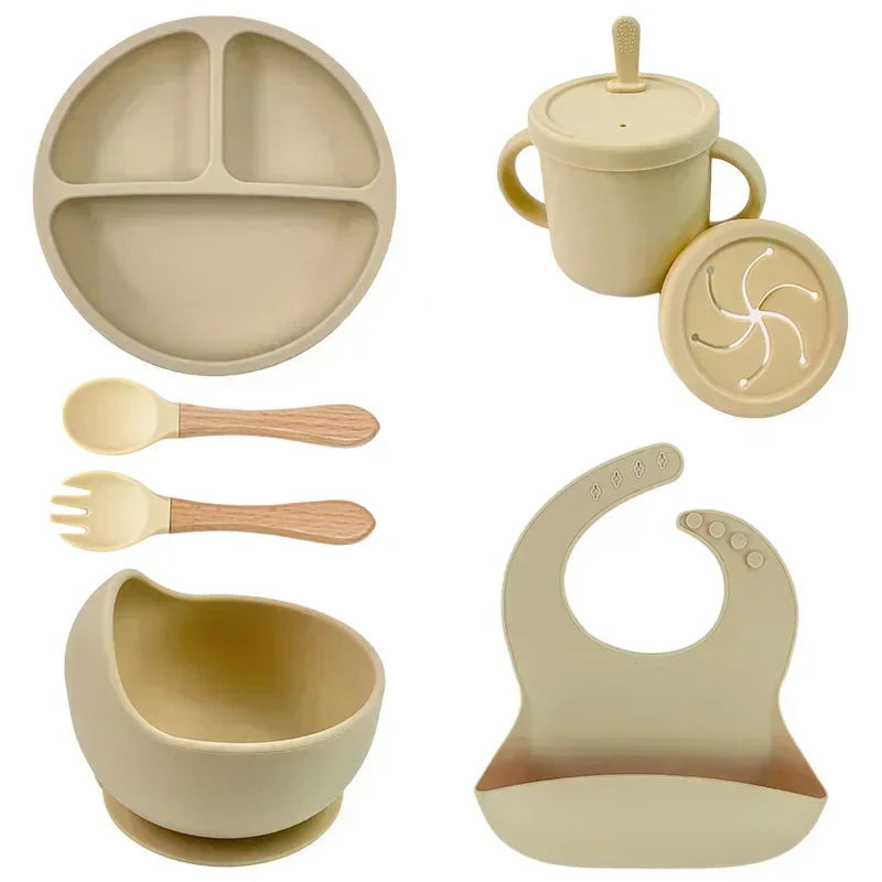 Food Grade Silicone Baby Feeding Dish Set
