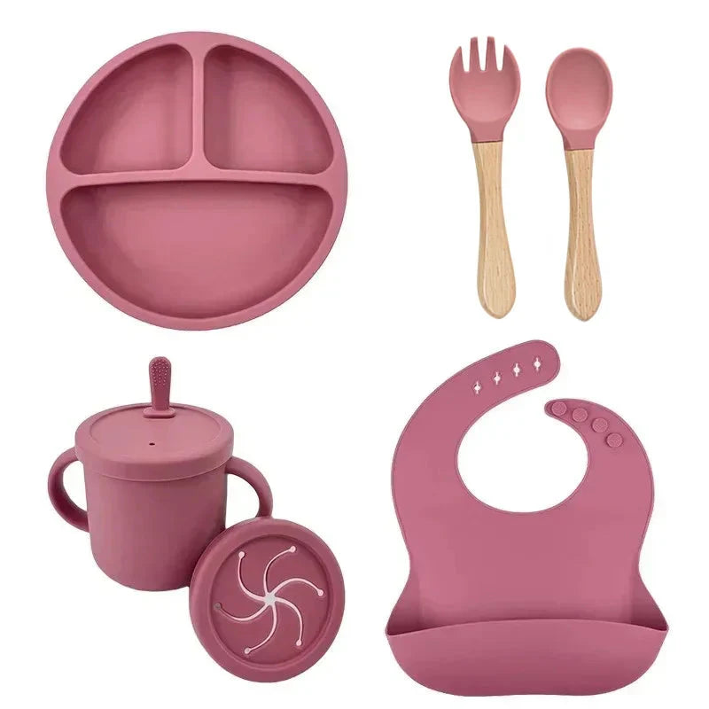 Food Grade Silicone Baby Feeding Dish Set