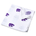 Kansas State University Muslin Swaddle Blanket – Soft Breathable 47x47 Baby Blanket – Officially Licensed Wildcats Newborn Gift
