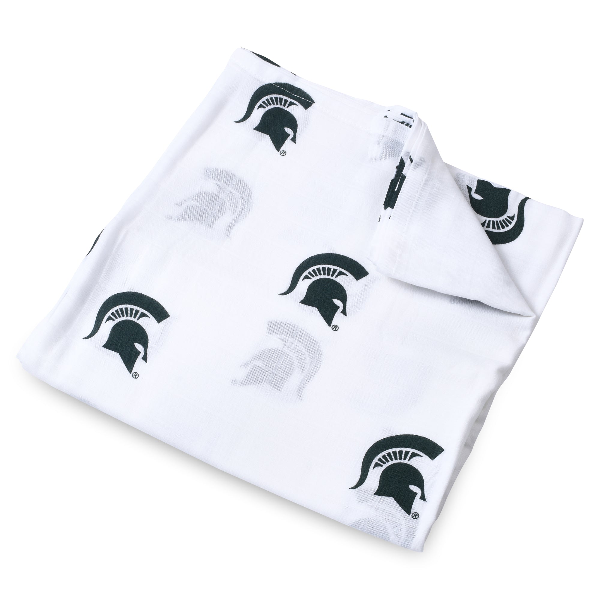 Michigan State University Spartans Muslin Swaddle Blanket – Soft Breathable Baby Blanket | Officially Licensed MSU Gift