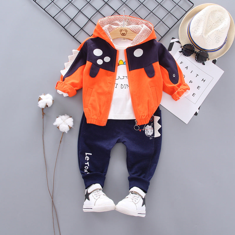 Boys' Cartoon Long Sleeve 3-Piece Outfit Set | 0-4 Years - # BAAA71710023 & BOAA11310015