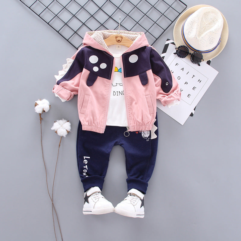 Boys' Cartoon Long Sleeve 3-Piece Outfit Set | 0-4 Years - # BAAA71710023 & BOAA11310015