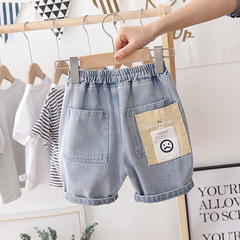 Boys' Denim Shorts for Ages 3-8 - Summer Style - # BOAA11410009