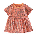 Cartoon Printed Summer Dress for Baby Girls - # BAAA51110007