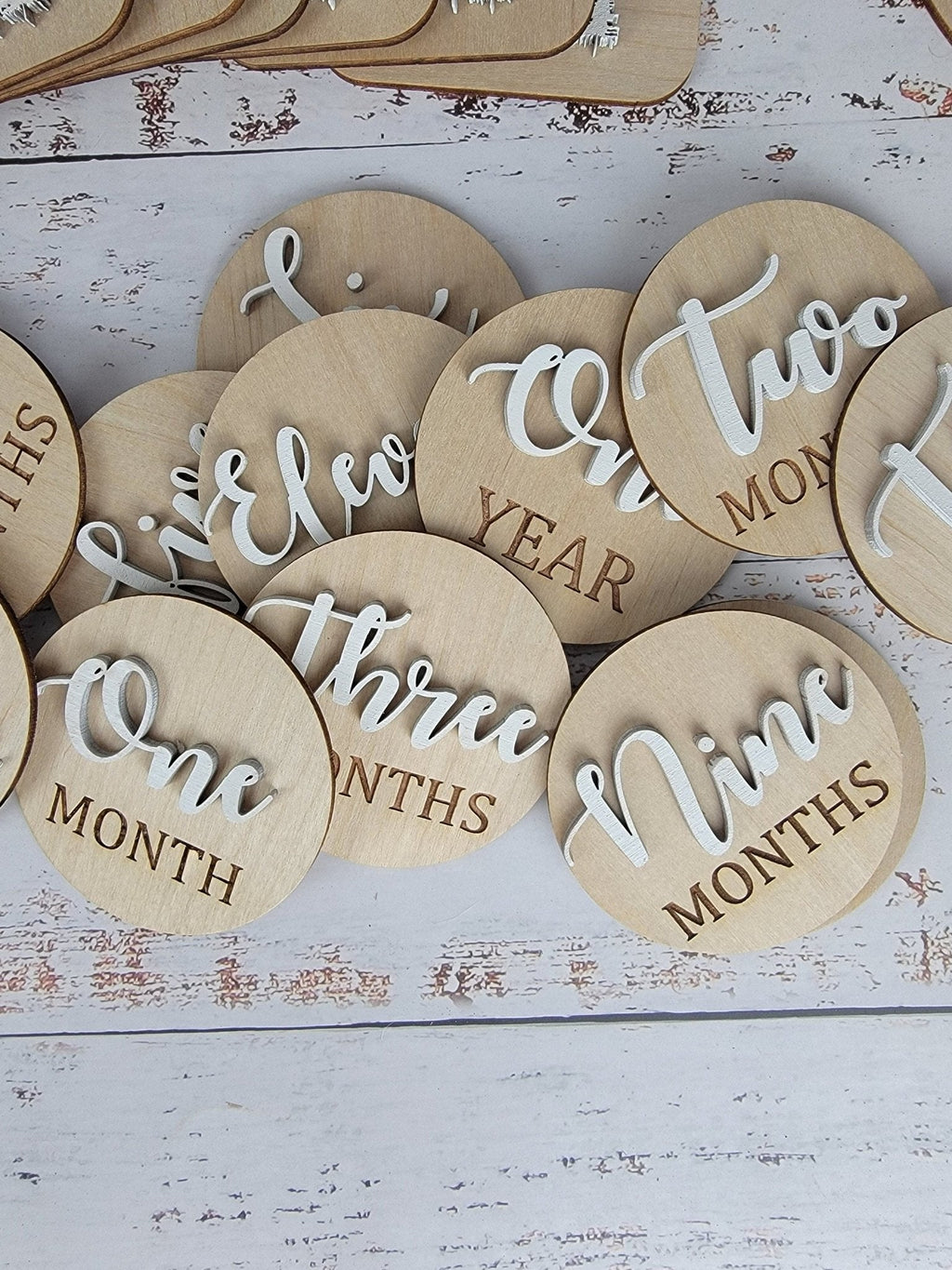 Monthly Wooden Milestone Photo Prop