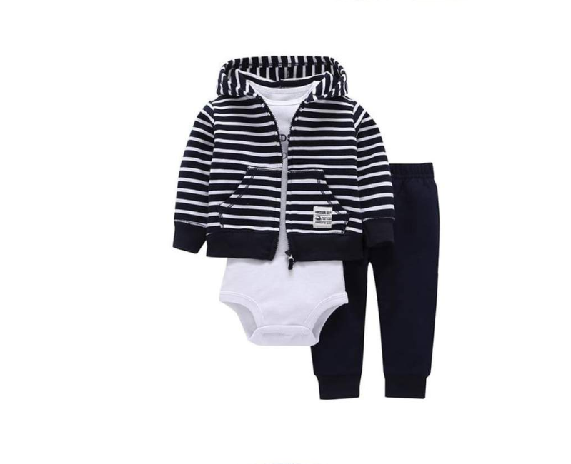 Newborn Fleece Hooded Jacket and Romper Set | 24 different models - # BAAA51210041