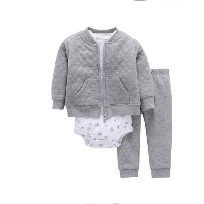 Newborn Fleece Hooded Jacket and Romper Set | 24 different models - # BAAA51210041