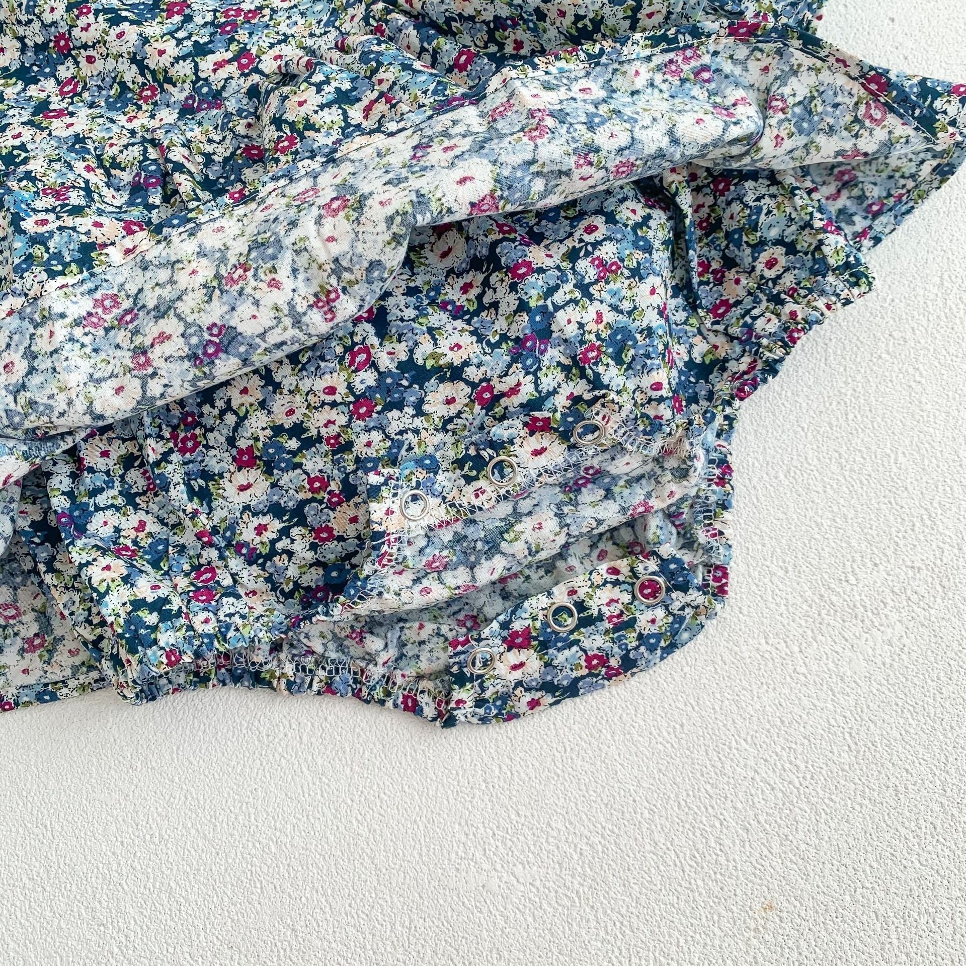Summer Infant Baby Floral Romper | With Headband - # BAAA21110047