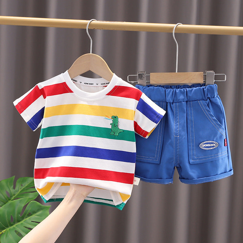 Trendy Summer Outfit for Boys | Two-Piece Set - # BAAA71710021 & BOAA11310013