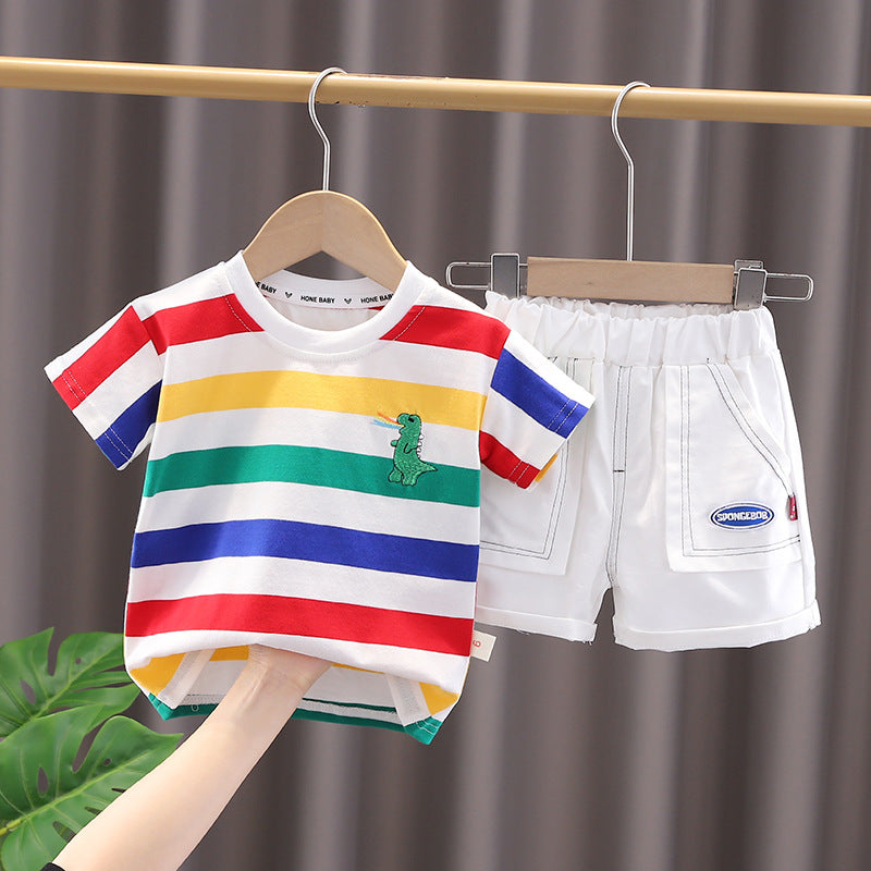 Trendy Summer Outfit for Boys | Two-Piece Set - # BAAA71710021 & BOAA11310013